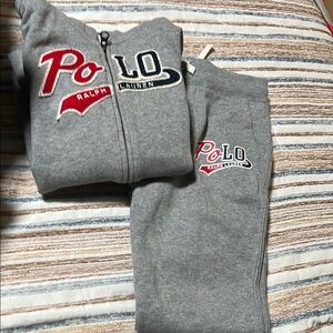 Polo by Ralph Lauren Gray Matching Sweatpants Set